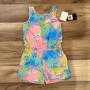Nike girls medium shorts romper new with tags